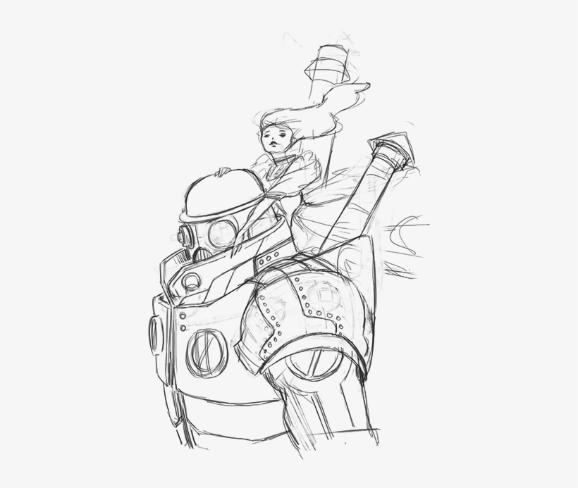 Beauty & Her Beast - Sketch, transparent png download