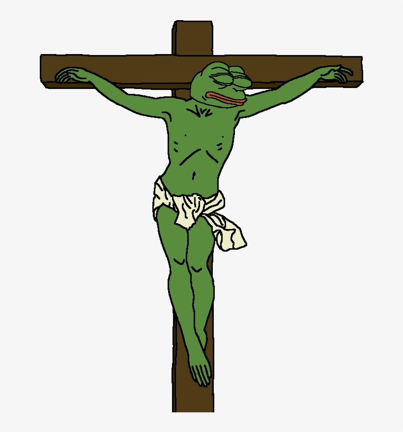 Fictional Character Tree Cartoon Plant Flowering Plant - Pepe The Frog Jesus, transparent png download