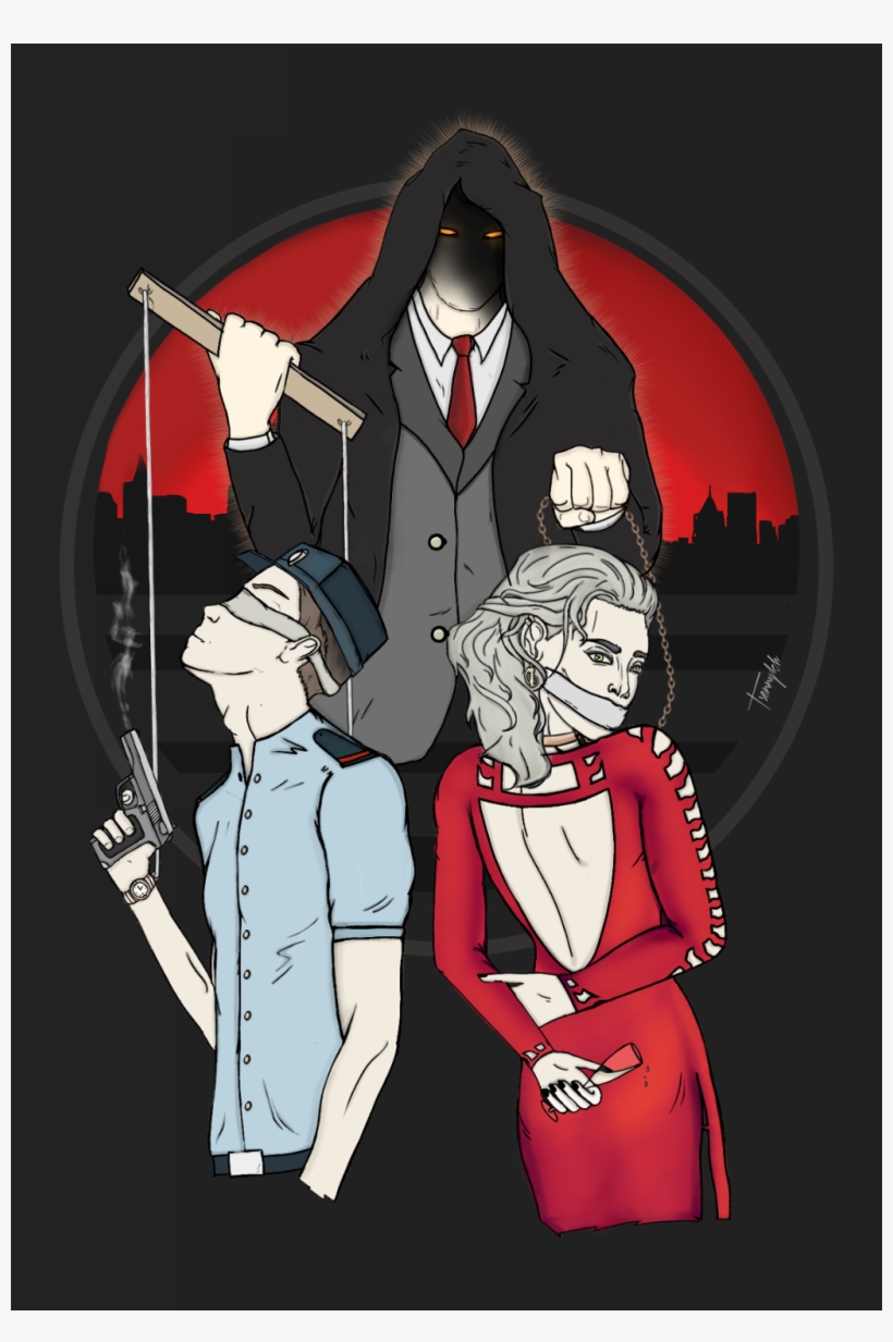 Dcfantasy Choice Shadow Man Girl Gun Cartoon Transparent Png 1024x1490 Free Download On Nicepng