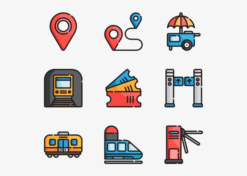 Subway Station 30 Icons - School Facilities Icon Png, transparent png download