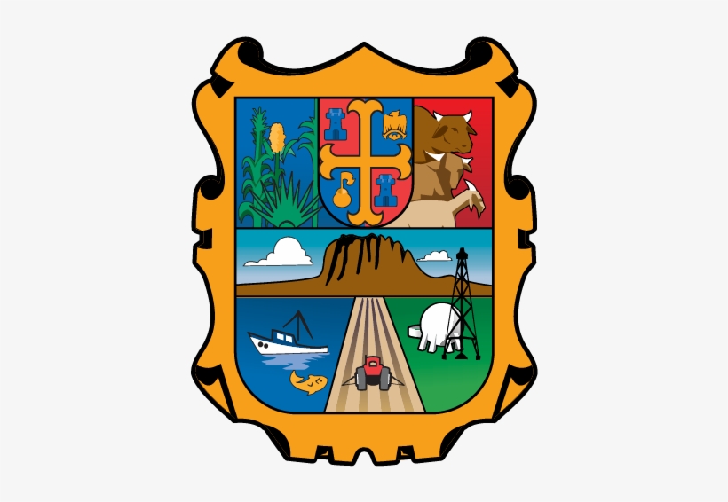 En La Primera Sección, Correspondiente A La Parte Superior - Escudo De Armas De Tamaulipas, transparent png download