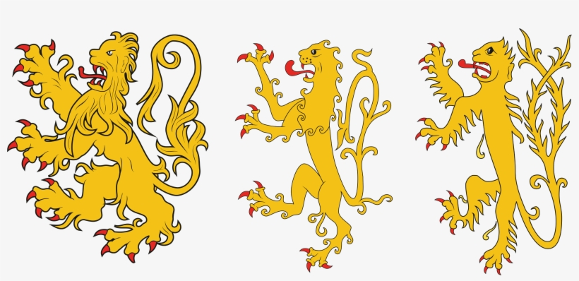 Estos Días, Leyendo Libros Sobre Heráldica, Me He Fijado - Leones De Escudos Png, transparent png download
