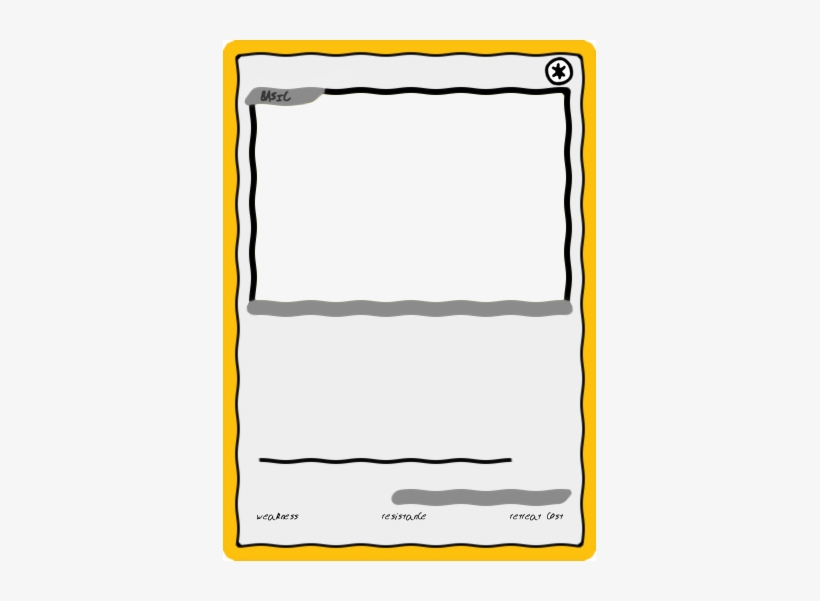 Printable Pokemon Card Template