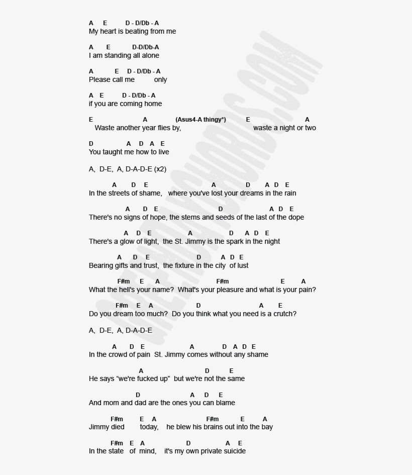 Green Day St Jimmy Png, transparent png download