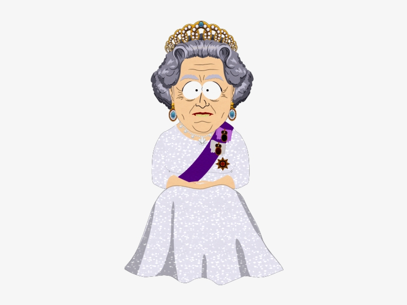 Queen Elizabeth Ii - South Park, transparent png download