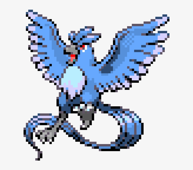 Articuno Pixel Art - Minecraft Pixel Art Articuno, transparent png download