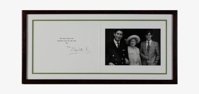 A 1975 Christmas Card Signed By Queen Elizabeth The - Princess Anne Of Denmark, transparent png download
