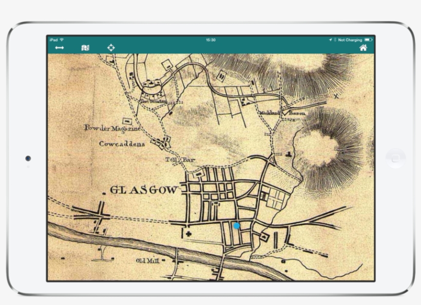 Old Map Ipad Mini Horiz - Diagram, transparent png download
