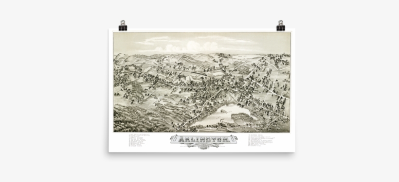 Arlington Ma - Arlington Ma Historic Maps, transparent png download