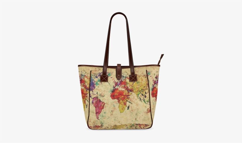 Retro Style Old Map Classic Tote Bag - Poster: Poster: Poster Of Abstract Maps, 13x19in., transparent png download