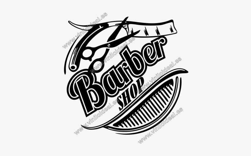 Vinilo Decorativo Adhesivo Barber Shop - Diseños De Barberias Logos, transparent png download