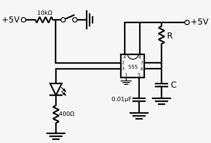 The Circuit For Our Project Looks Like - Diagram, transparent png download