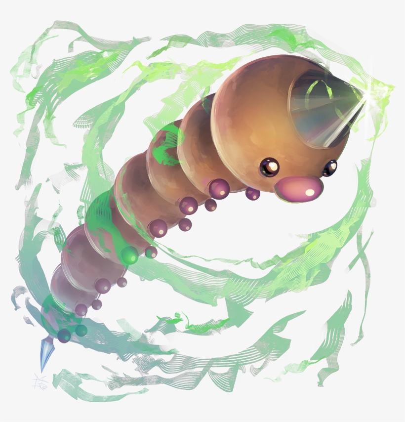 #013 Weedle Used Poison Sting And String Shot - Game-art-hq, transparent png download