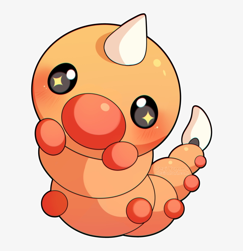 Chibidex - - Weedle Chibi, transparent png download