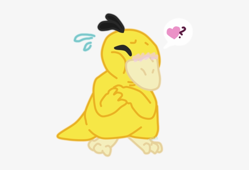 “ Hey Yeah So I Was Supposed To Draw A Psyduck For - Cartoon, transparent png download