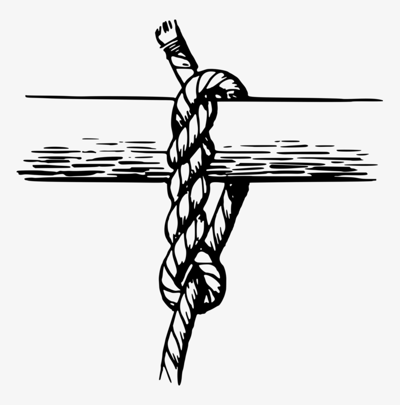 Timber Hitch Knot Two Half-hitches Seizing Half Hitch - Timber Hitch, transparent png download