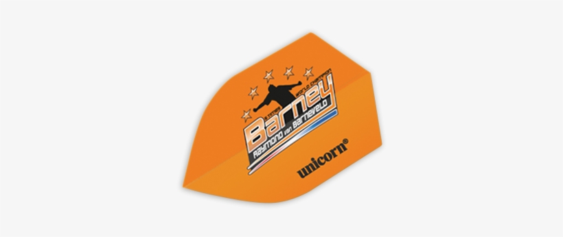 Authentic - 100 Flight - Orange Barney - Unicorn Authentic 100 Raymond Van Barneveld Flights, transparent png download