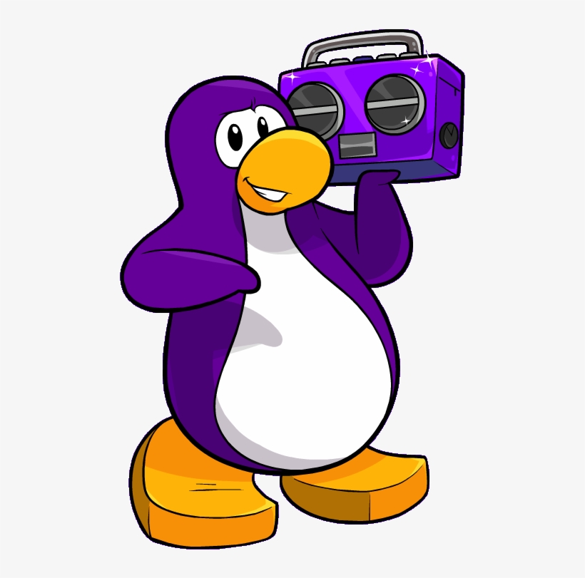 Purple Penguin Of 2012 - Club Penguin 2012 Art, transparent png download