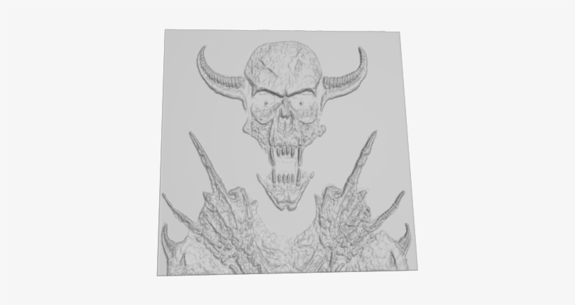 Dead Demon - Skull, transparent png download