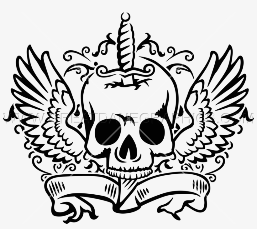 Knife In Skull - Knife In Skull Transparent Background, transparent png download