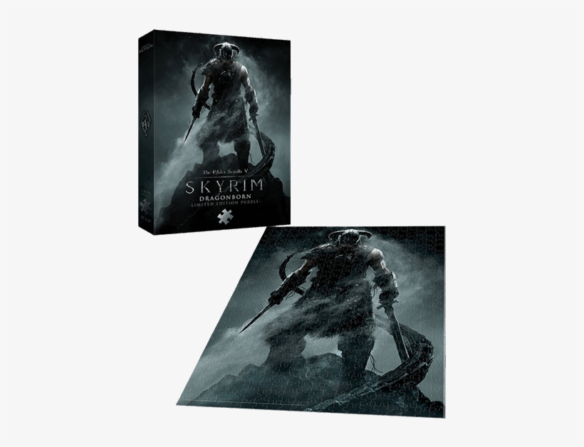 The Elder Scrolls V - Elder Scrolls V Skyrim Dragonborn Limited Edition Puzzle, transparent png download