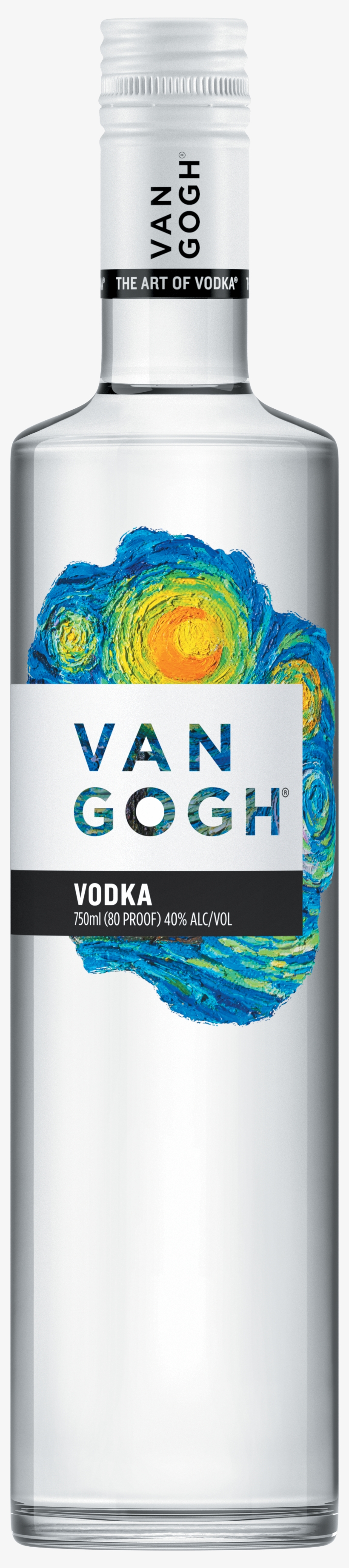 Starry Night Bottle Rgb - Vincent Van Gogh Dutch Chocolate Vodka 750ml, transparent png download