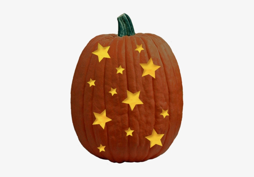 Starry Night Pumpkin Carving Pattern - Jack-o'-lantern, transparent png download