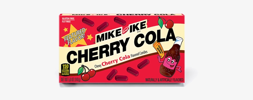Mike And Ike Cherry Cola Chewy Candies - Mike & Ike Cherry Cola, transparent png download