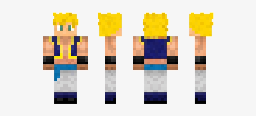 Minecraft Skin Gotenks - Minecraft, transparent png download