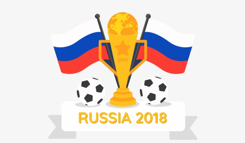 2018 World Football Cup Background In Flat Style Free - 2018 世界杯 大力 神 杯, transparent png download
