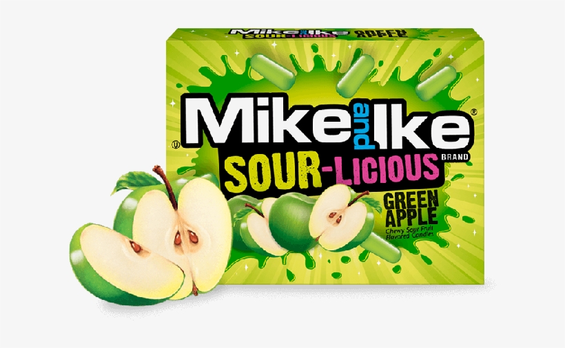 Mike And Ike Sour-licious Green Apple - Mike And Ike Apple, transparent png download