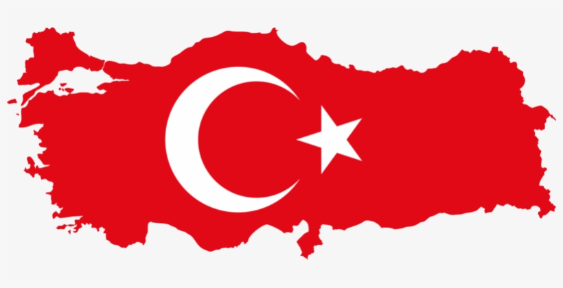Flag Of Turkey National Flag Map - Turkey Map Flag Png, transparent png download