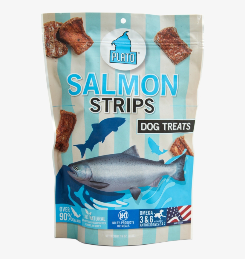 Plato Salmon Strips - Plato Pet Treats Natural Salmon 32-ounce, transparent png download