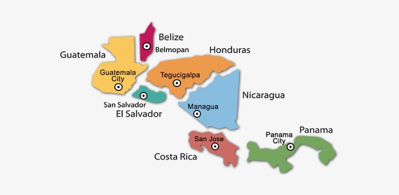 Map Of Central America Png, transparent png download