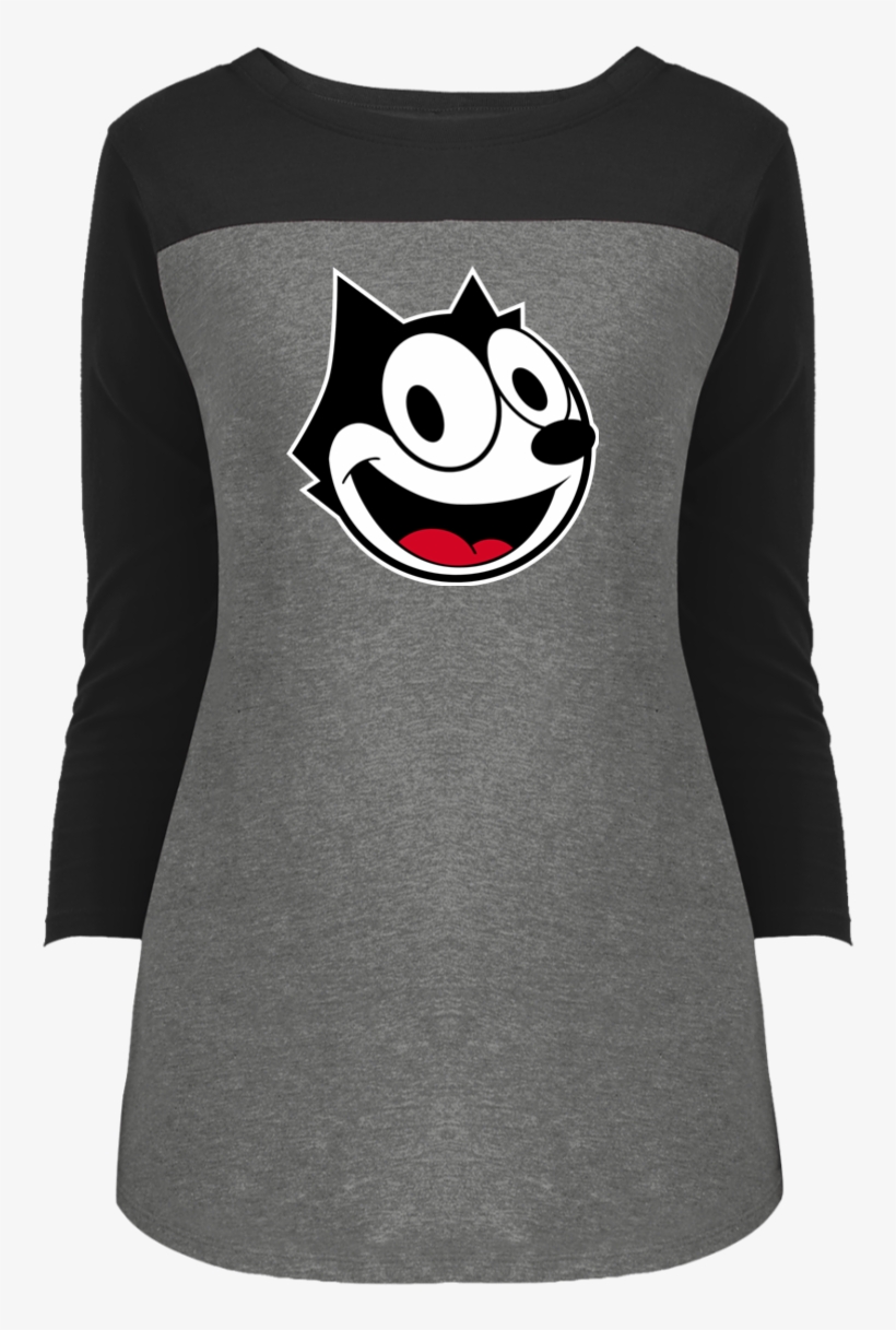 Cartoon Cat Felix Crazy Kat Funny Fun Happy - Shirt, transparent png download