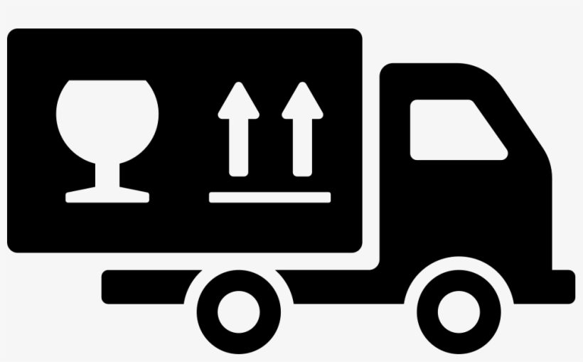 Moving Truck - - Moving Truck Black Icon, transparent png download