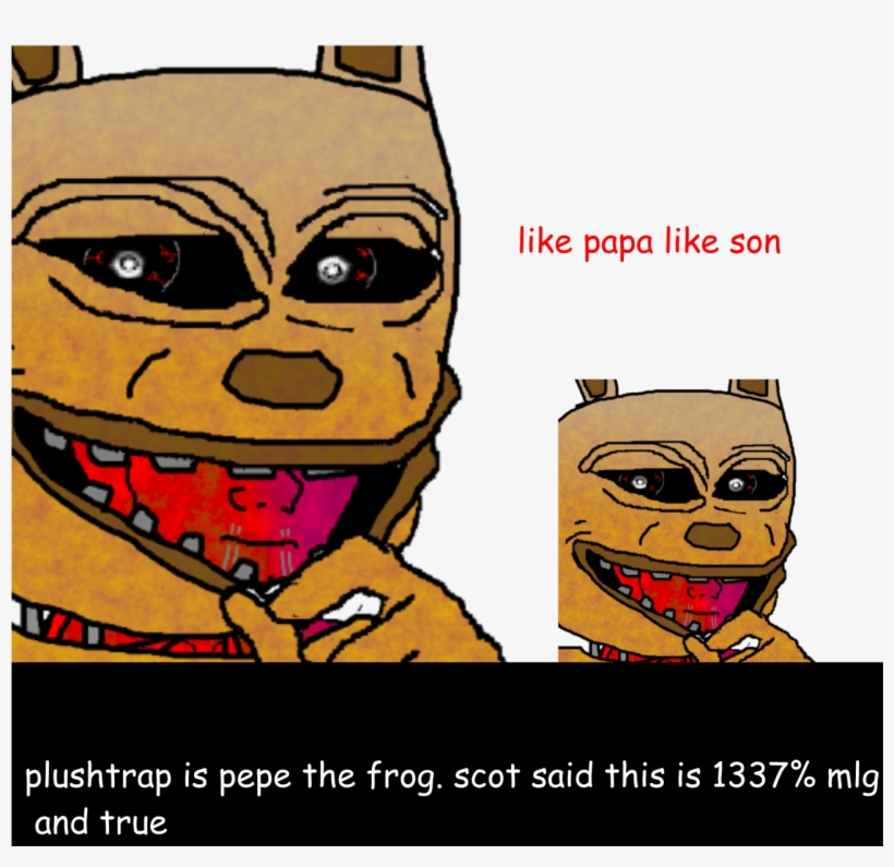 Plushtrap Is Pepe The Frog - Pepe The Frog Shades, transparent png download