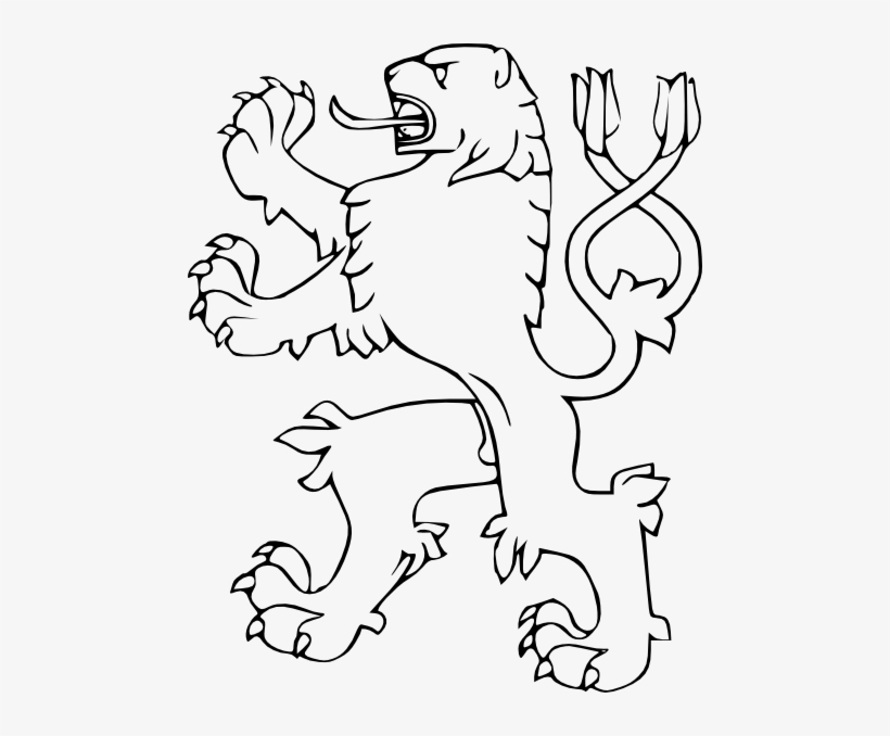 Lion With Two Tails Svg Clip Arts 474 X 598 Px, transparent png download