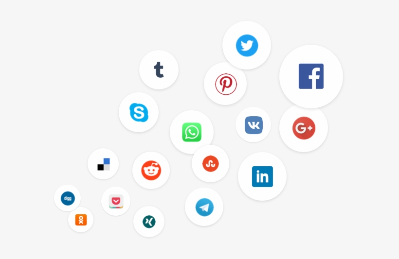 Choose From A Wide Range Of Social Media Platforms, - Circle, transparent png download