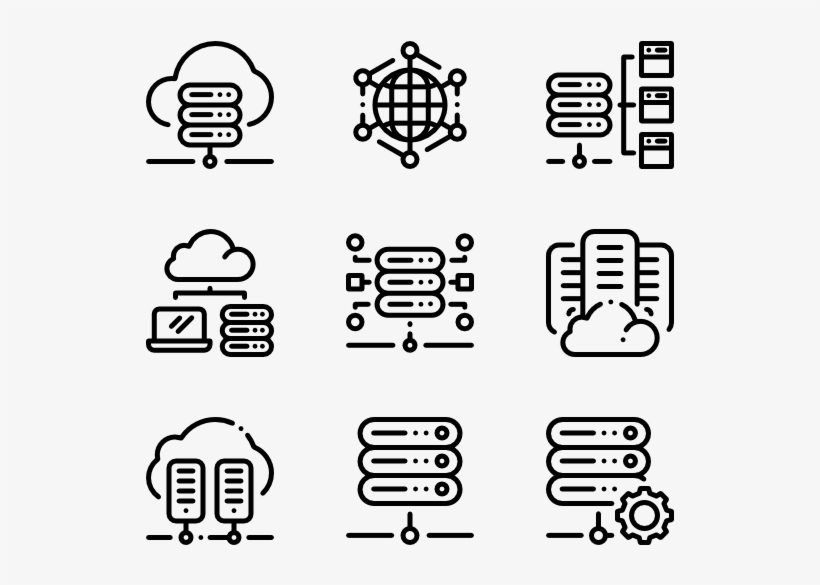 Web Hosting 40 Icons - Hosting Icons, transparent png download