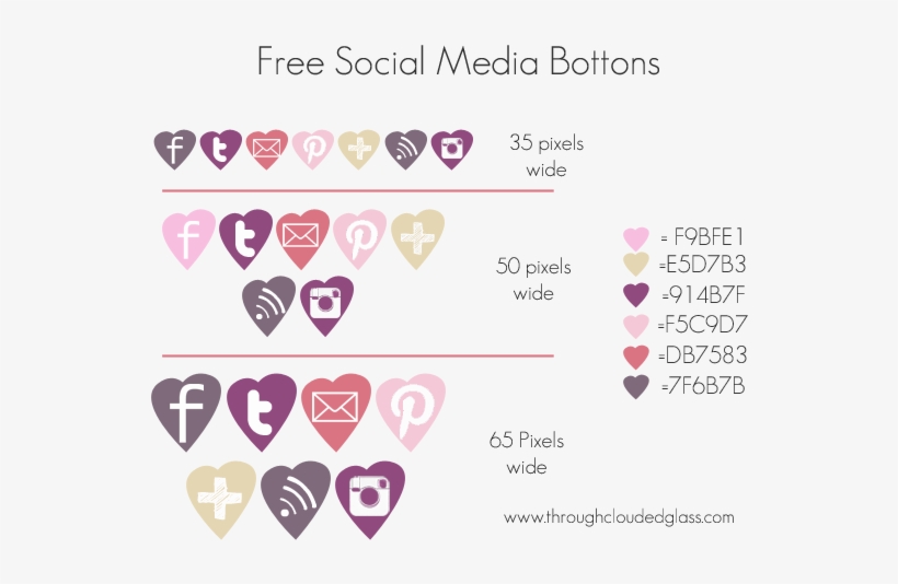 Here Are Some Social Media Icons That I'm Giving To - Heart, transparent png download