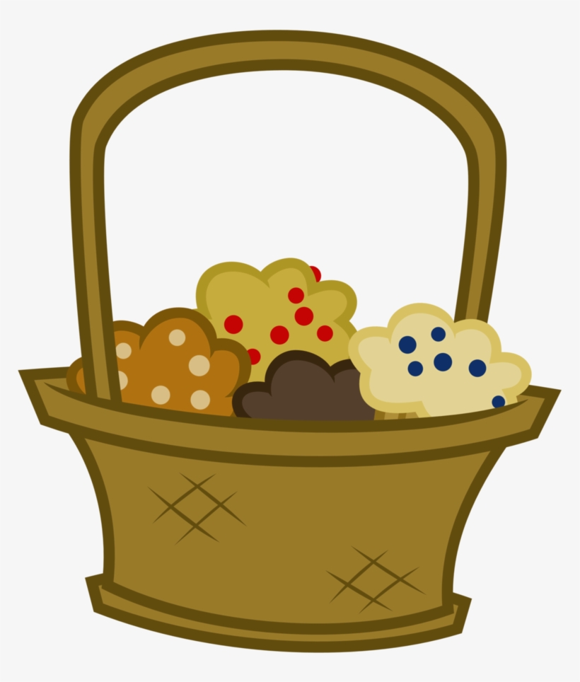 Mlp Muffin Basket By Reitanna-seishin On Deviantart - Muffins In A Basket Clip Art, transparent png download
