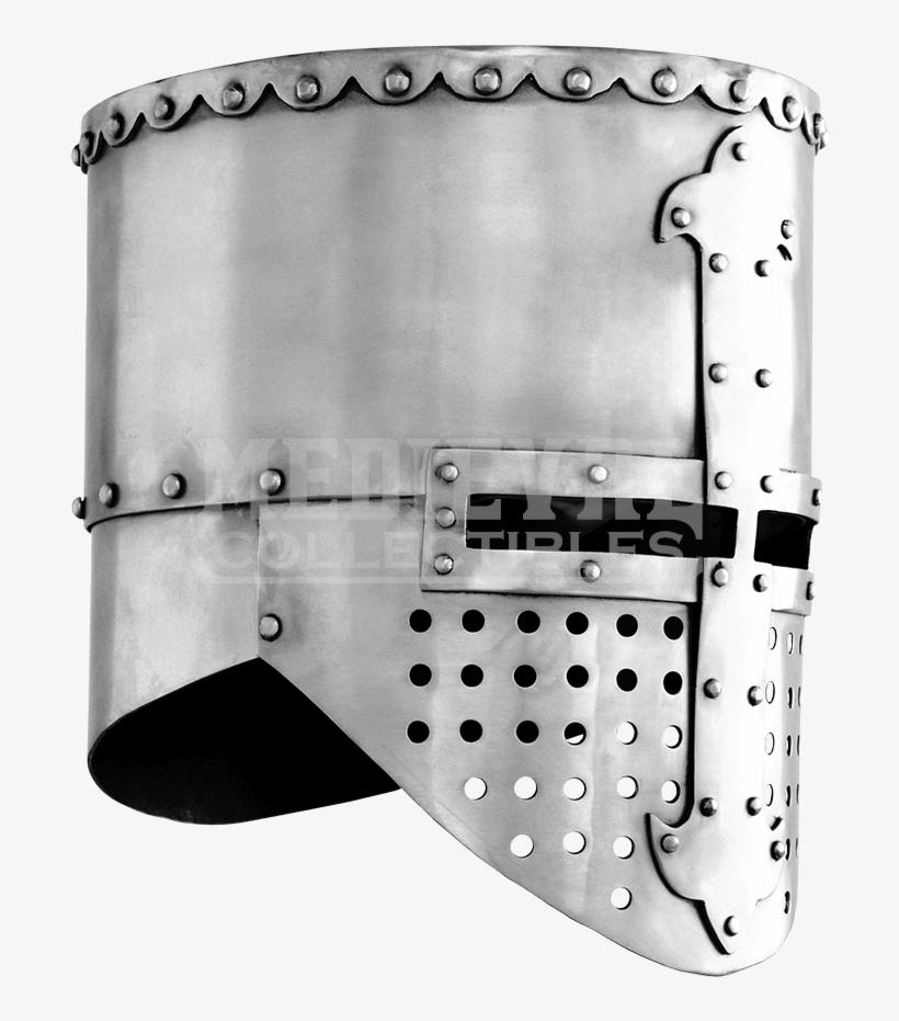 Flat Top Helmet Medieval, transparent png download