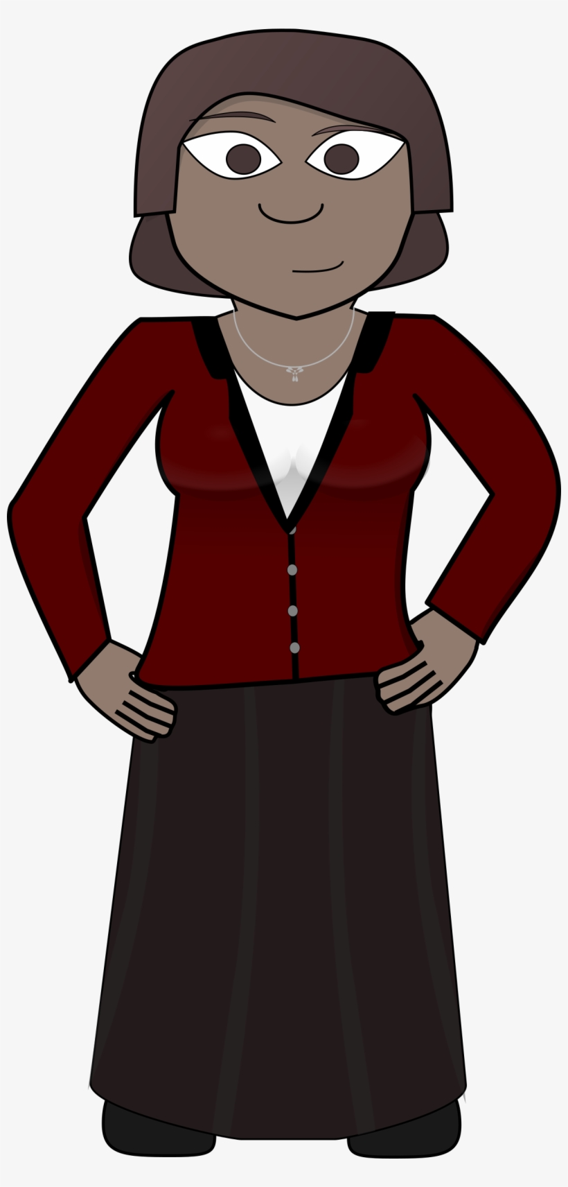 Confident, Business, Woman, African-american, Cartoon - African American Woman Cartoon Png, transparent png download