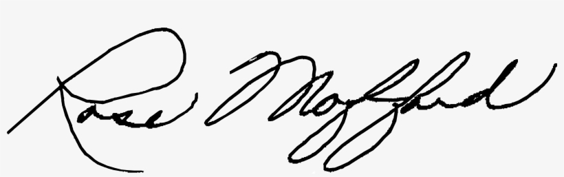 Rose Mofford Signature - Free Signature Png, transparent png download