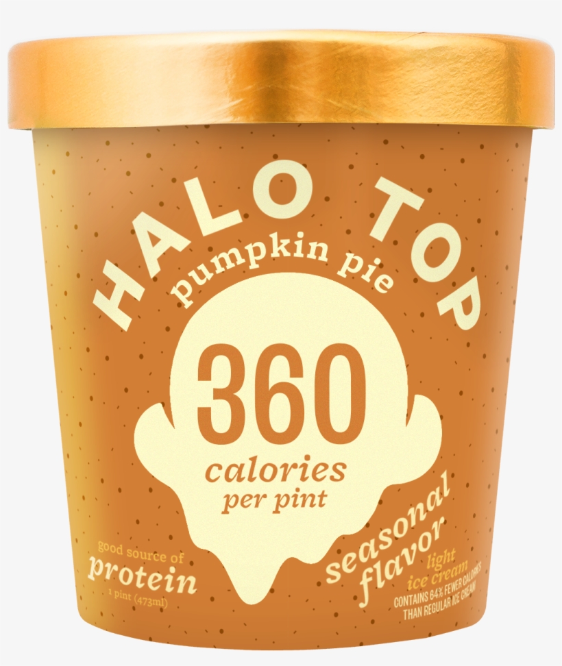Halo Top Pumpkin Pie Ice Cream, 1 Pint - Halo Top Ice Cream Pumpkin, transparent png download