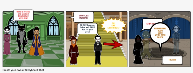 Dracula And Merlin's Mystery - Cartoon, transparent png download