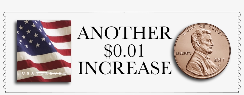 Proposed 2018 Usps Rate Increases - Usps Us Flag 2017 Forever Stamps Atm Sheet Of 18, transparent png download