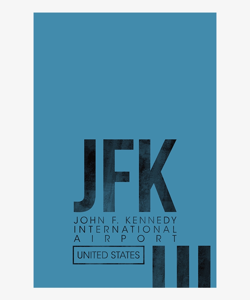 Jfk Code - Luggage Tag Art, transparent png download