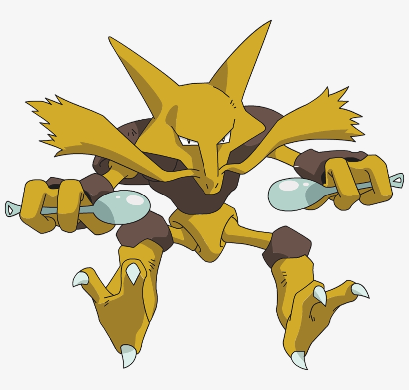 Pokemon Alakazam Is A Fictional Character Of Humans - Mewtwo Pokemon Vs Alakazam, transparent png download